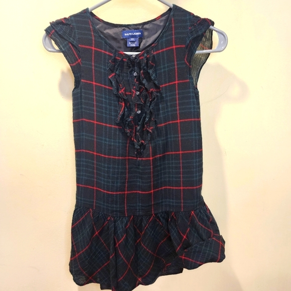 Ralph Lauren Plaid  Girls Dress Size 6x - Picture 1 of 14